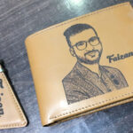 Beautiful Big Wallet + Keychain with Your Picture and Name on it with Beautiful Box