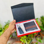 Beautiful Wallet + Keychain with Your Name on it with Beautiful Box