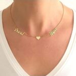 Customize Double Name Necklace with Heart