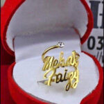 Customize Double Name Ring