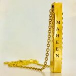 Customize Name Engraved 4d Bar Necklace