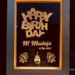 Happy Birthday Light Frame Lamp FL3